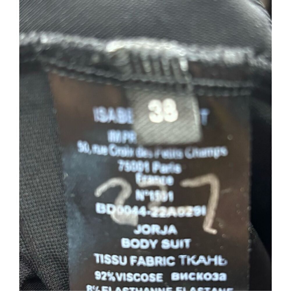 Isabel Marant Cut-Out Stretched Bodysuit in Black NWOT Size 38/Small - Picture 8 of 8